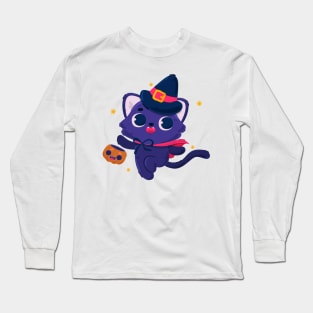 CUTE HALLOWEEN CAT Long Sleeve T-Shirt